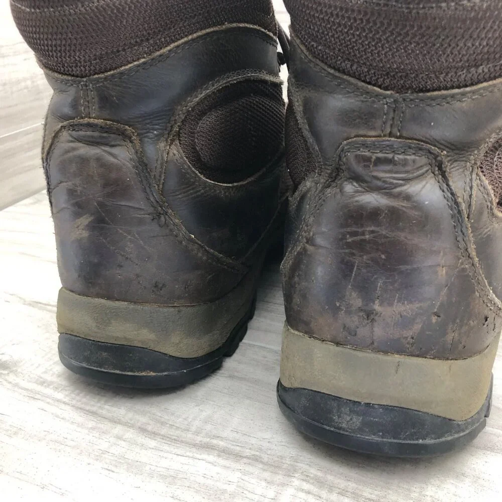 Danner Boots Mens 12 High Ground Brown Leather Lace Up Outdoor Shoes
